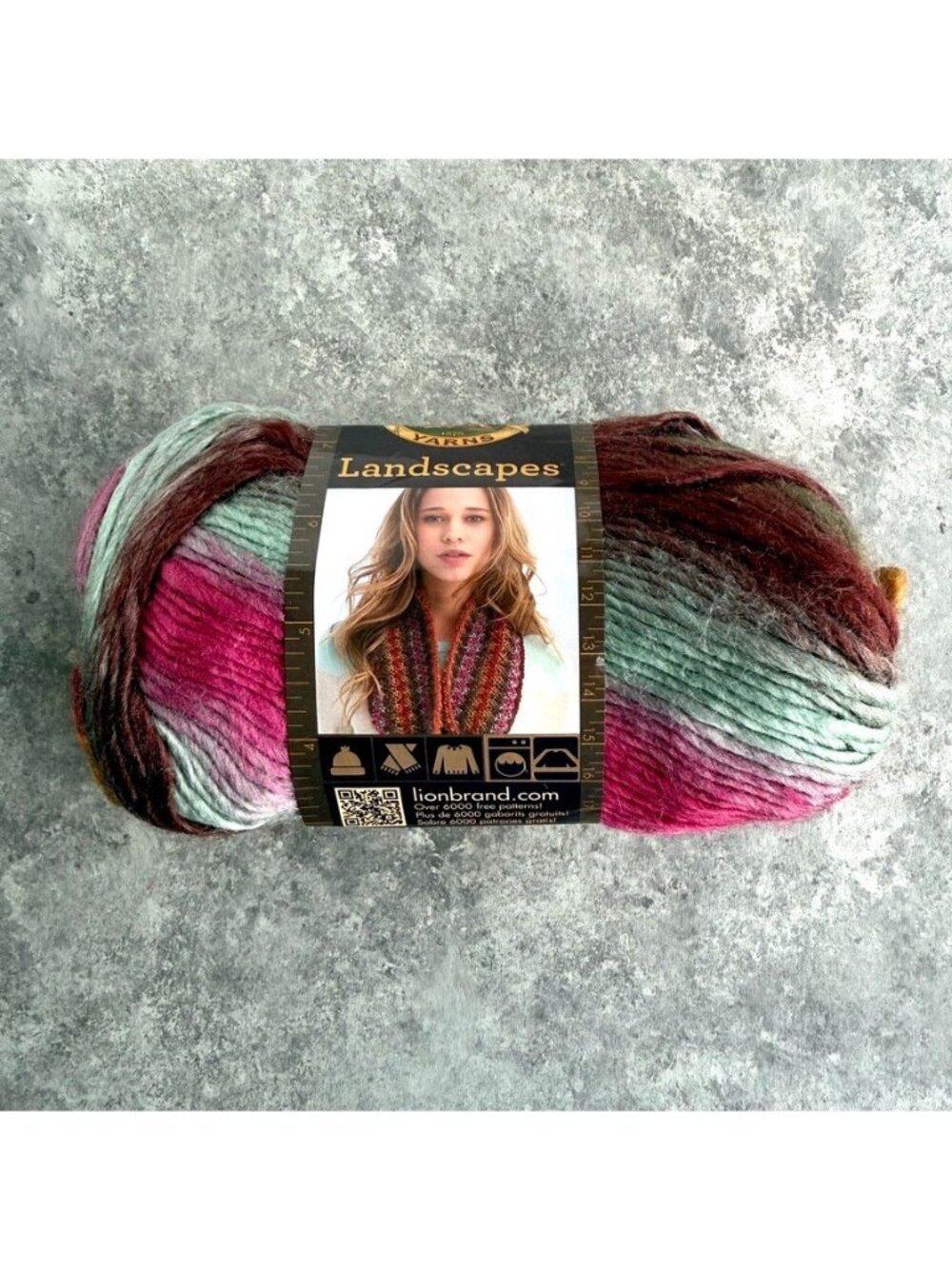 Lion Brand Landscapes Acrylic Yarn 3.5oz 147yd Desert Spring NEW